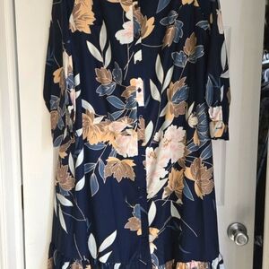 Floral Navy Dress
